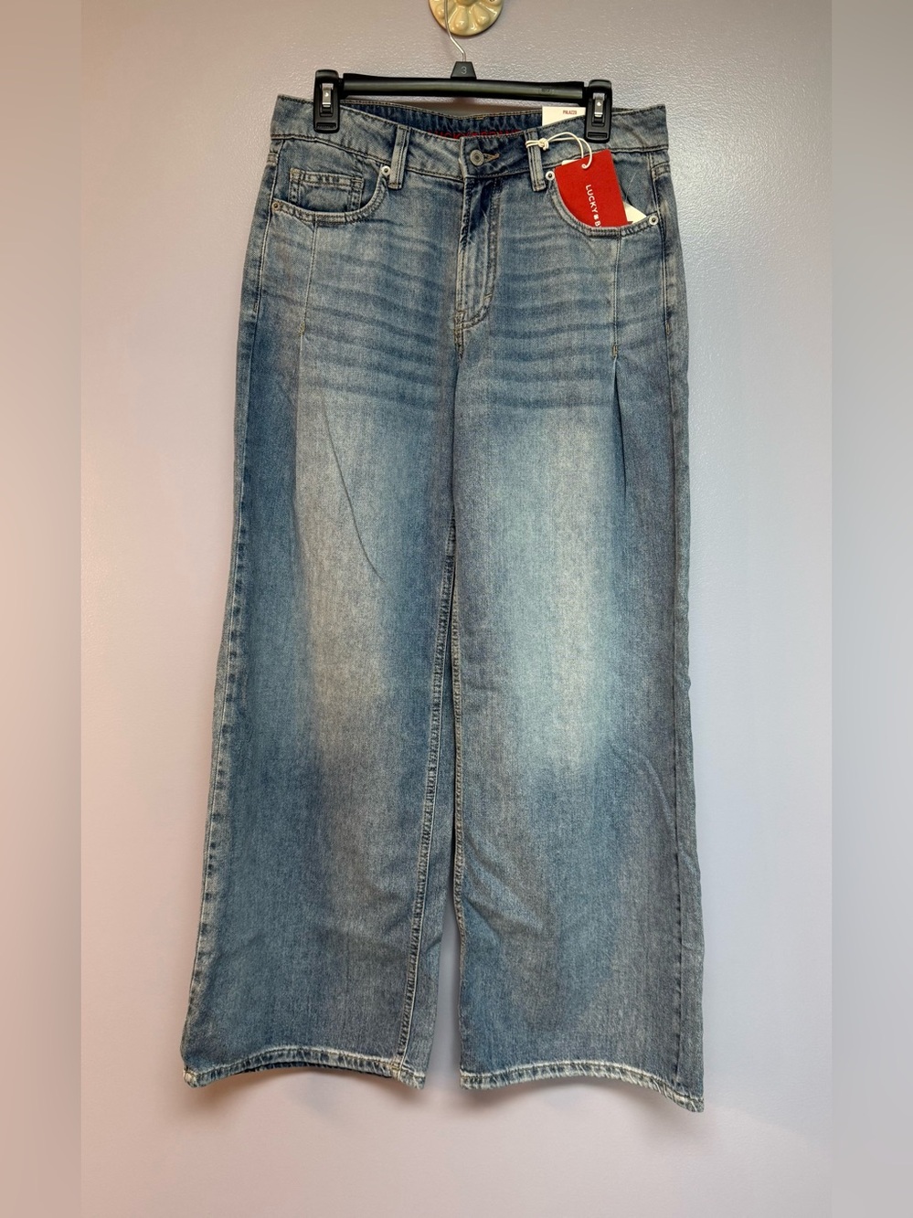 NWT Lucky Brand Palazzo Light Blue Wide-Leg Jeans women’s size 28